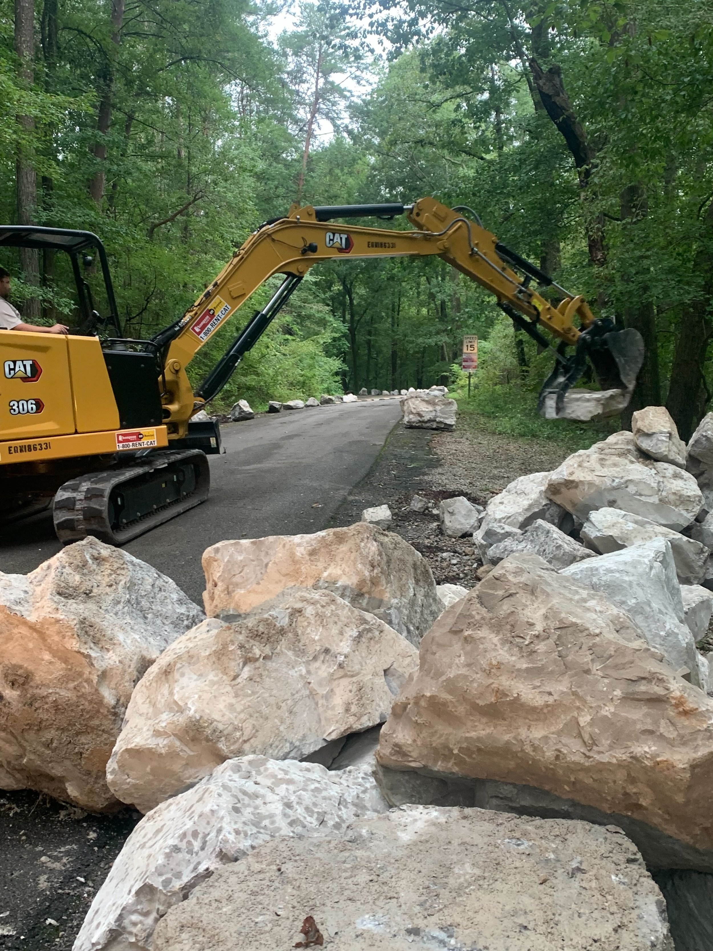    Turkey Creek Parking Lot Renovation. Thanks to Jefferson County, AL, and Commissioner Joe Knight for their support and to Vulcan Materials Company for providing the boulders and the hard work accomplished in such a short turnaround time.   