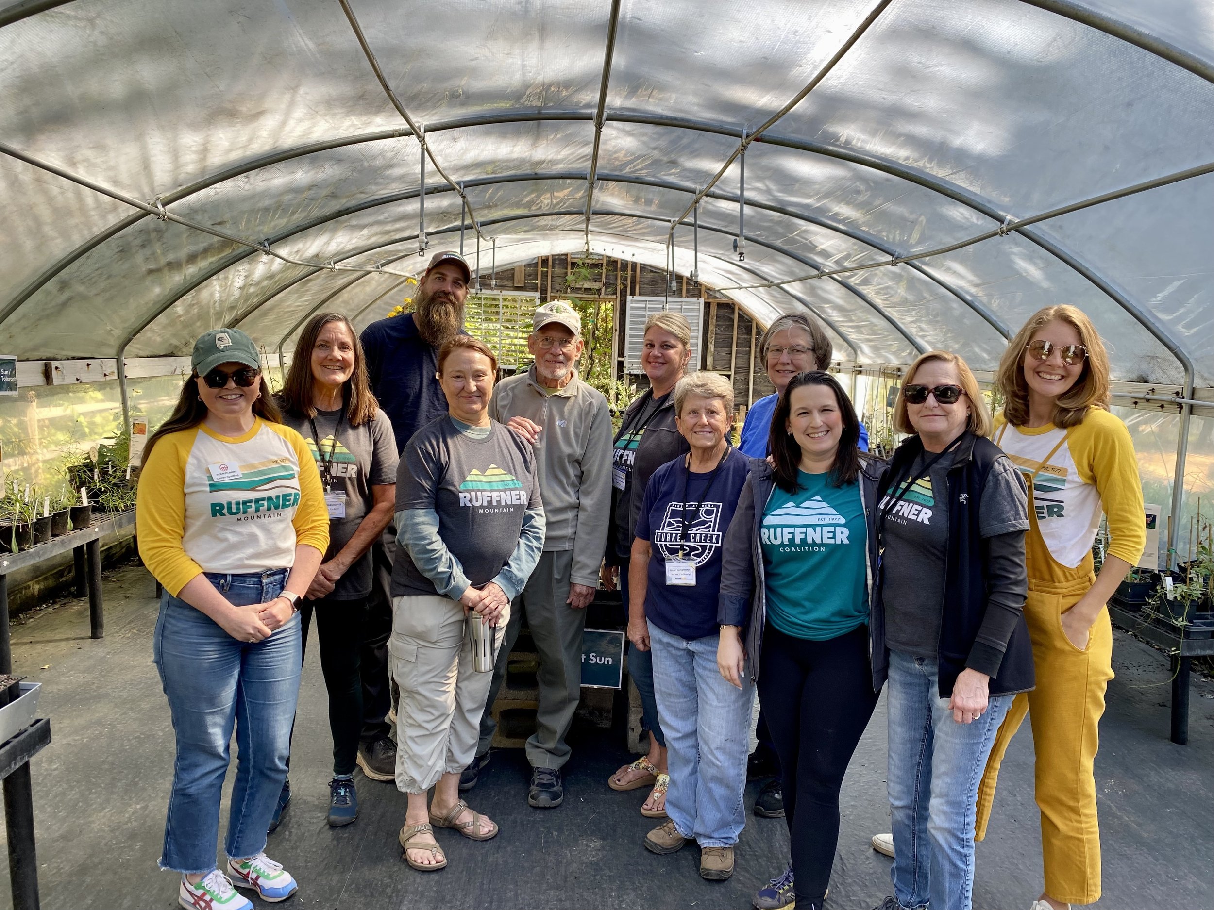    Ruffner Mountain and Turkey Creek staff and volunteers  at the 2023 fall native plant sale—1,858 native plants sold to 221 visitors.   