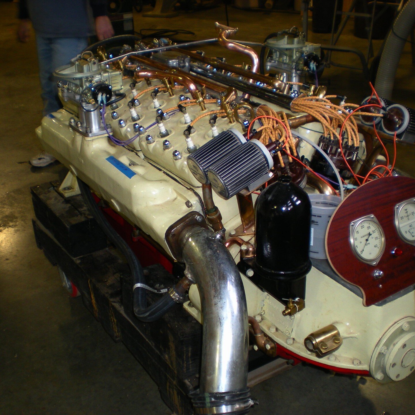 Scripps engine on the run stand.