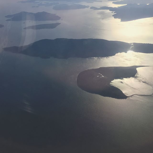 No opportunity to explore these islands this time around. But glad I got to experience their beauty from above. #islands #naturephotography #beauty #simplicity #sunset #canada #britishcolumbia