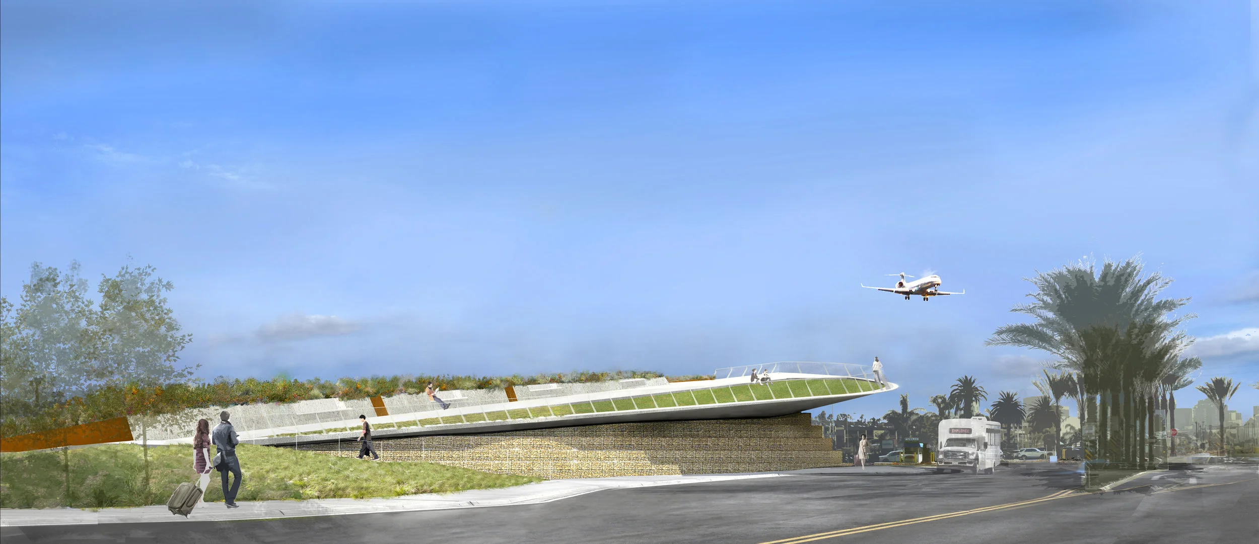 Conceptual proposal rendering, looking southeast