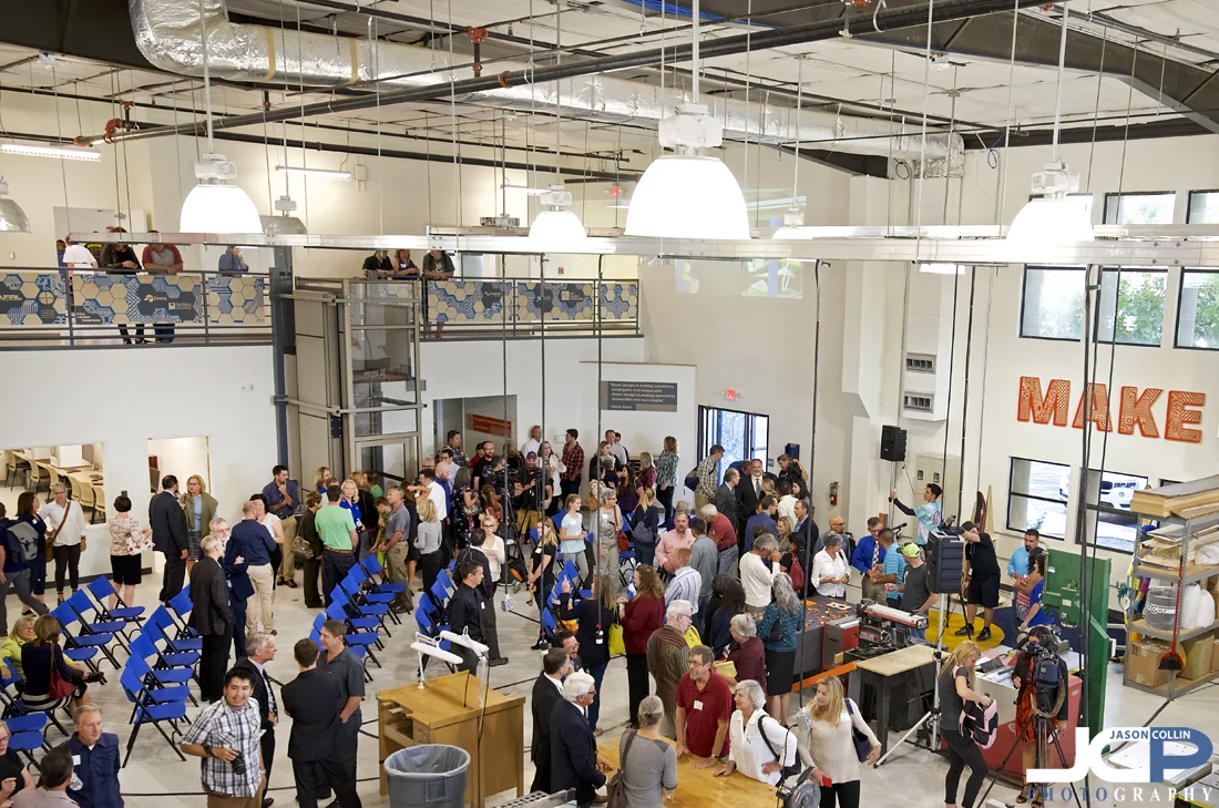 Big turnout for the grand opening of FUSE Makerspace in Albuquerque, New Mexico - Nikon D750 with Tamron 15-30mm @ f/4 1/60th ISO 640