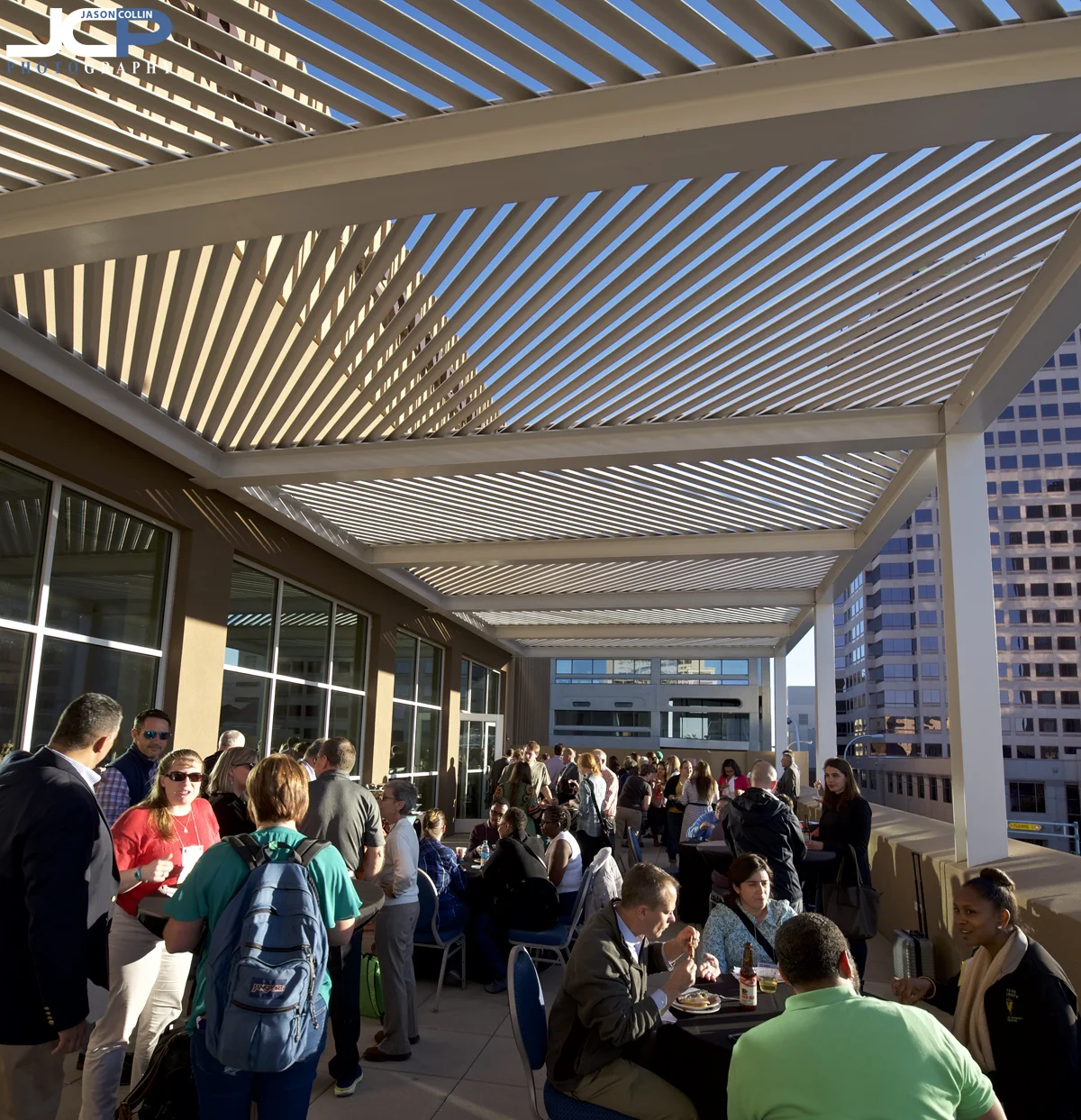 Zig-zag lighting at an ABSA social meet up at the Albuquerque Convention Center - Nikon D750 with Tamron 15-30mm @ f/8 1/60th ISO 100