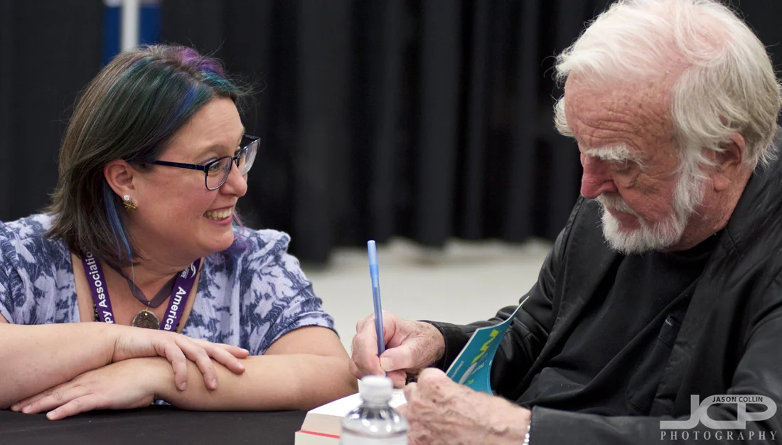 There was a long line to get your book signed by the author, Michaly Csiszentmihalyi at AATA 2017 at the Albuquerque Convention Center
