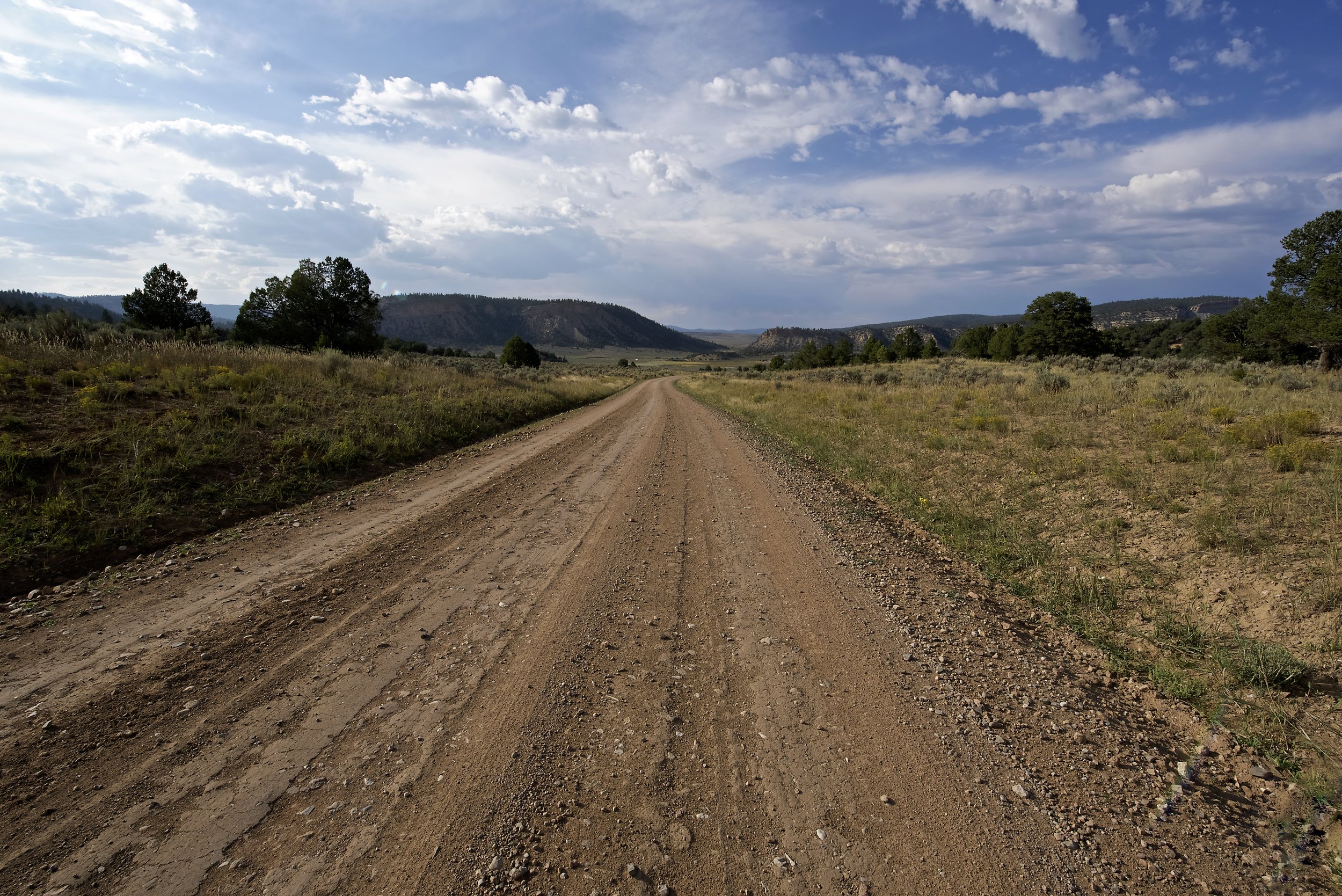 Dirt Road to Mountains