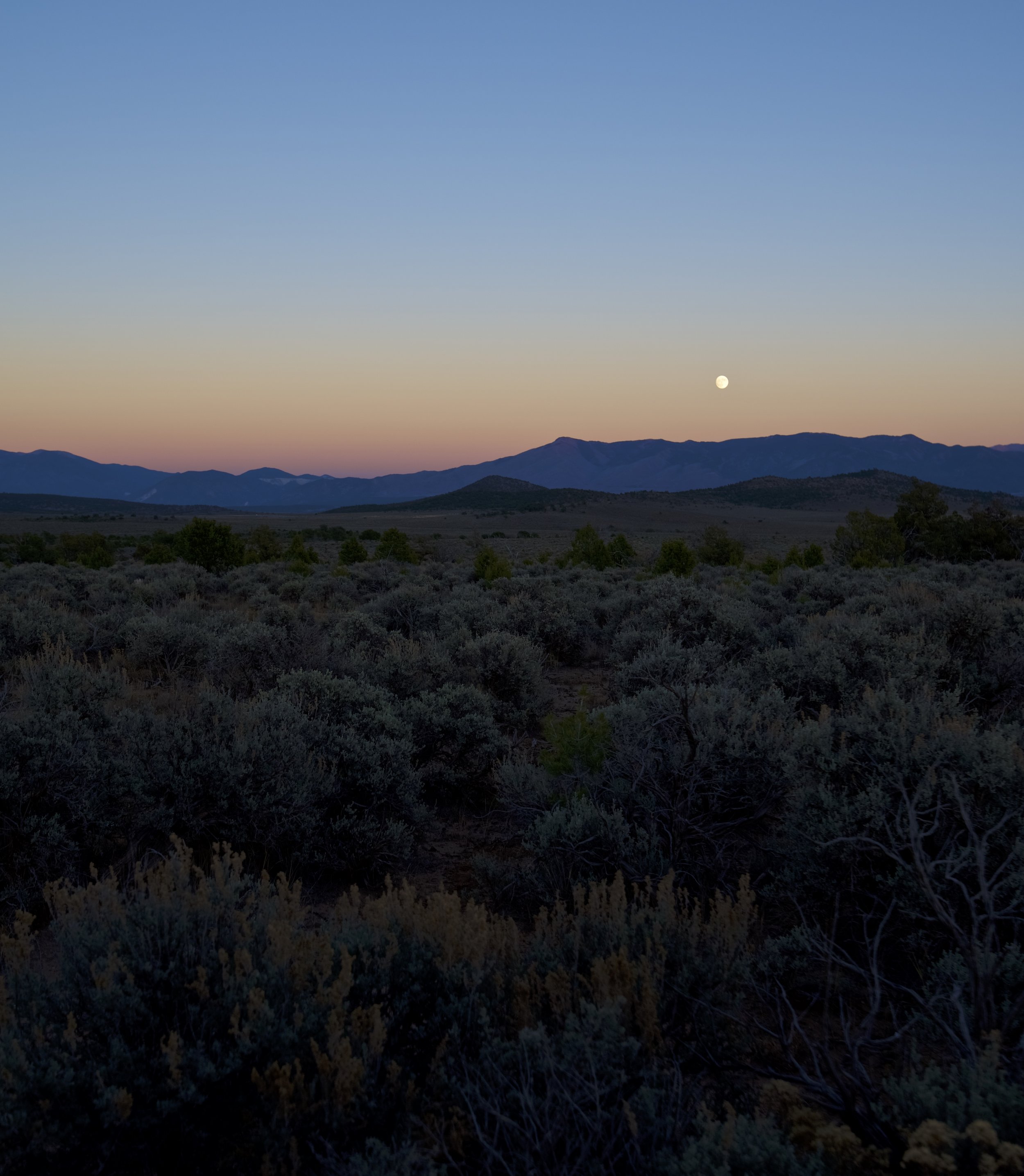 Purple High Desert Moon Rise