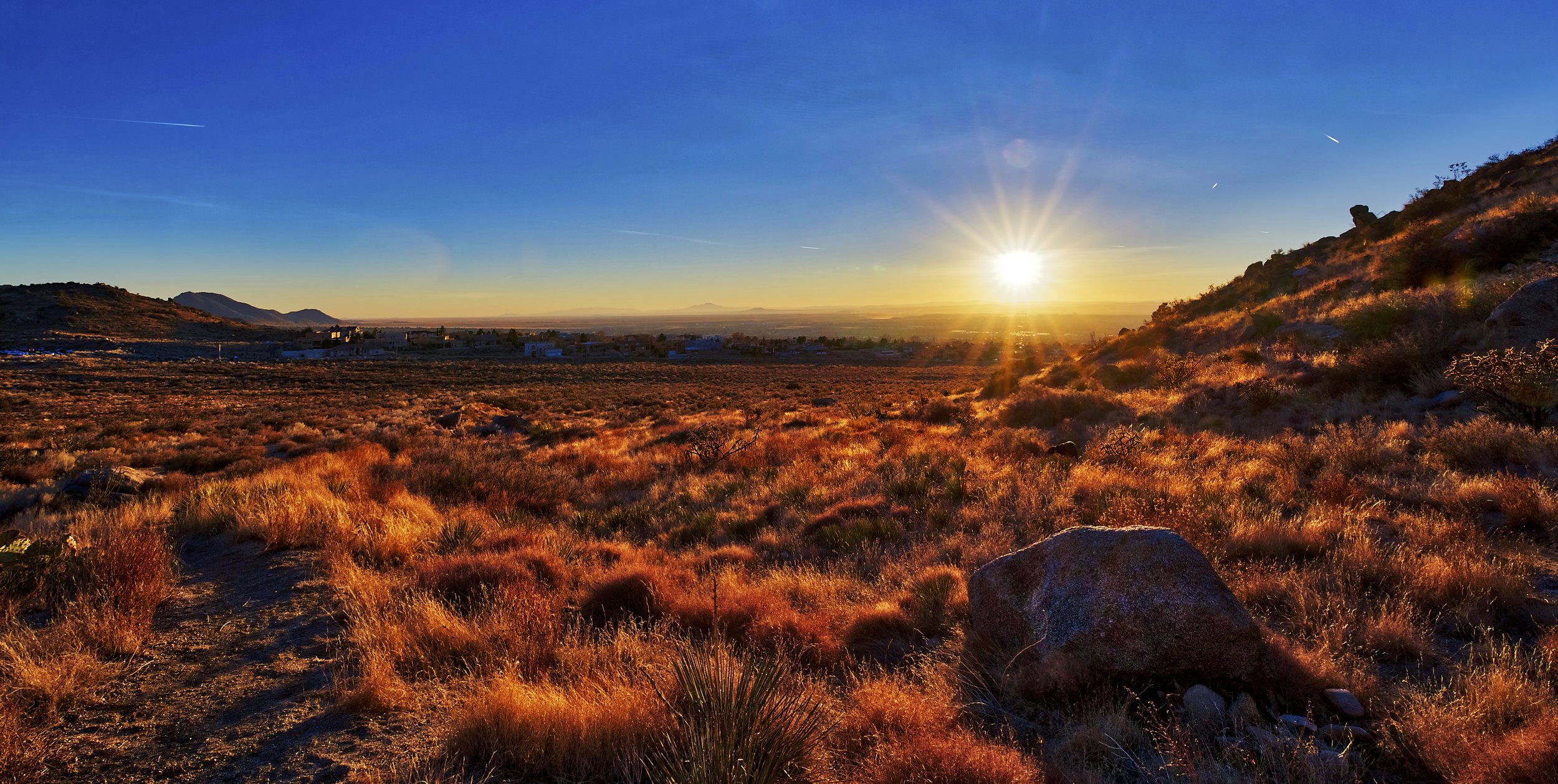 Sandia Foothills Golden Sunset