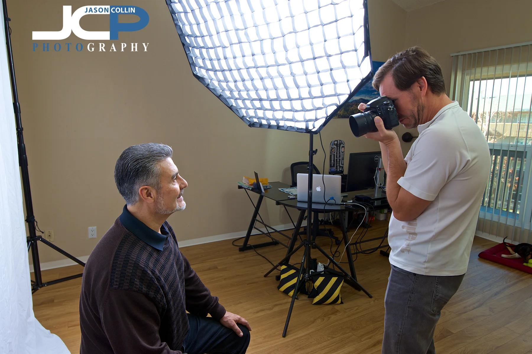 Using my Nikon D750 with new favorite lens, the Nikkor 50mm f/1.8G to make the headshot you see above, and below in the JCP Home Studio in Albuquerque, New Mexico