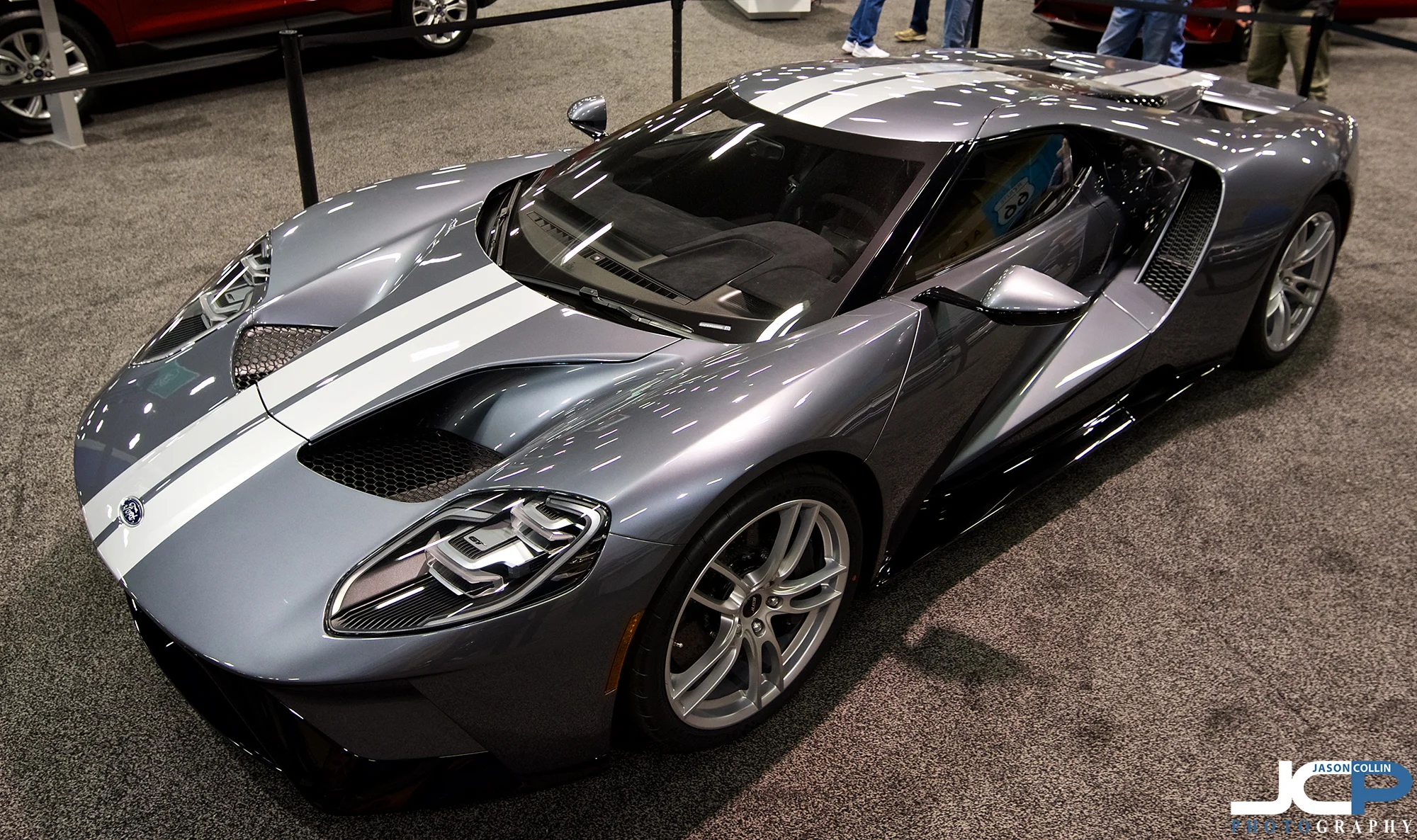 The 2017 Ford GT has a lot of presence, even on carpet under fluorescent lights at the 2018 New Mexico Auto Show
