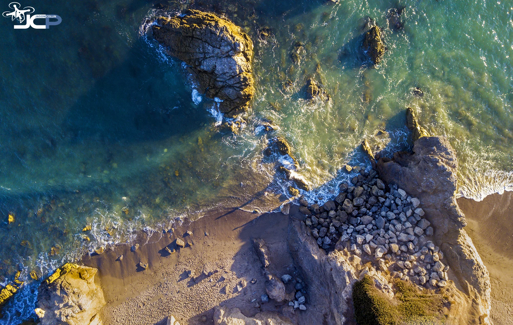 Leo Carrillo State Park in Malibu, California is ideal for drone aerial photography - made with a DJI Mavic Pro