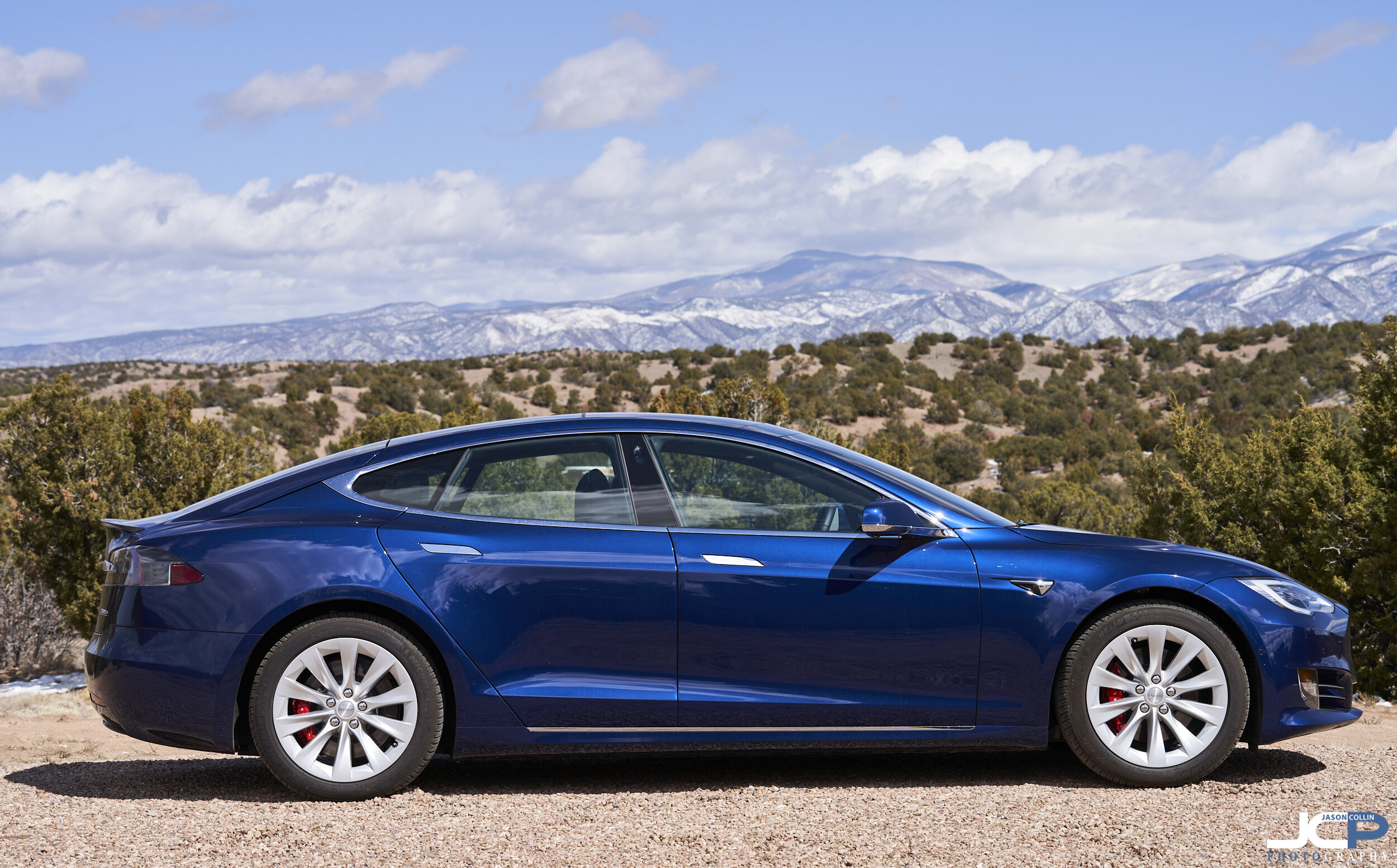behalve voor duidelijk Dek de tafel Bonhams Car Auction Photography Santa Fe New Mexico Blue Tesla Model S P100D  — Jason Collin Photography