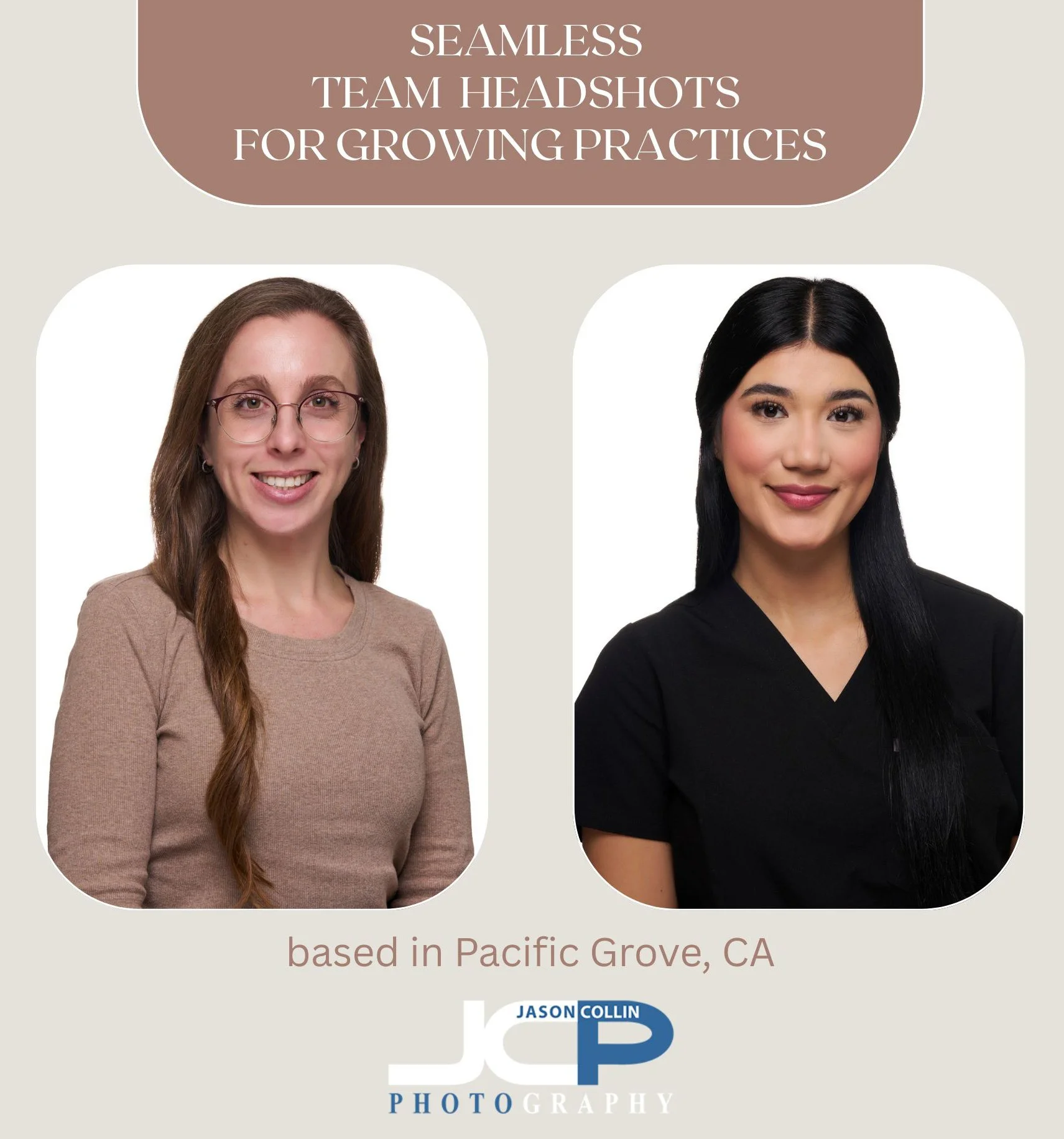 Team Headshots Update for Monterey Natural Wellness | Studio Match Session