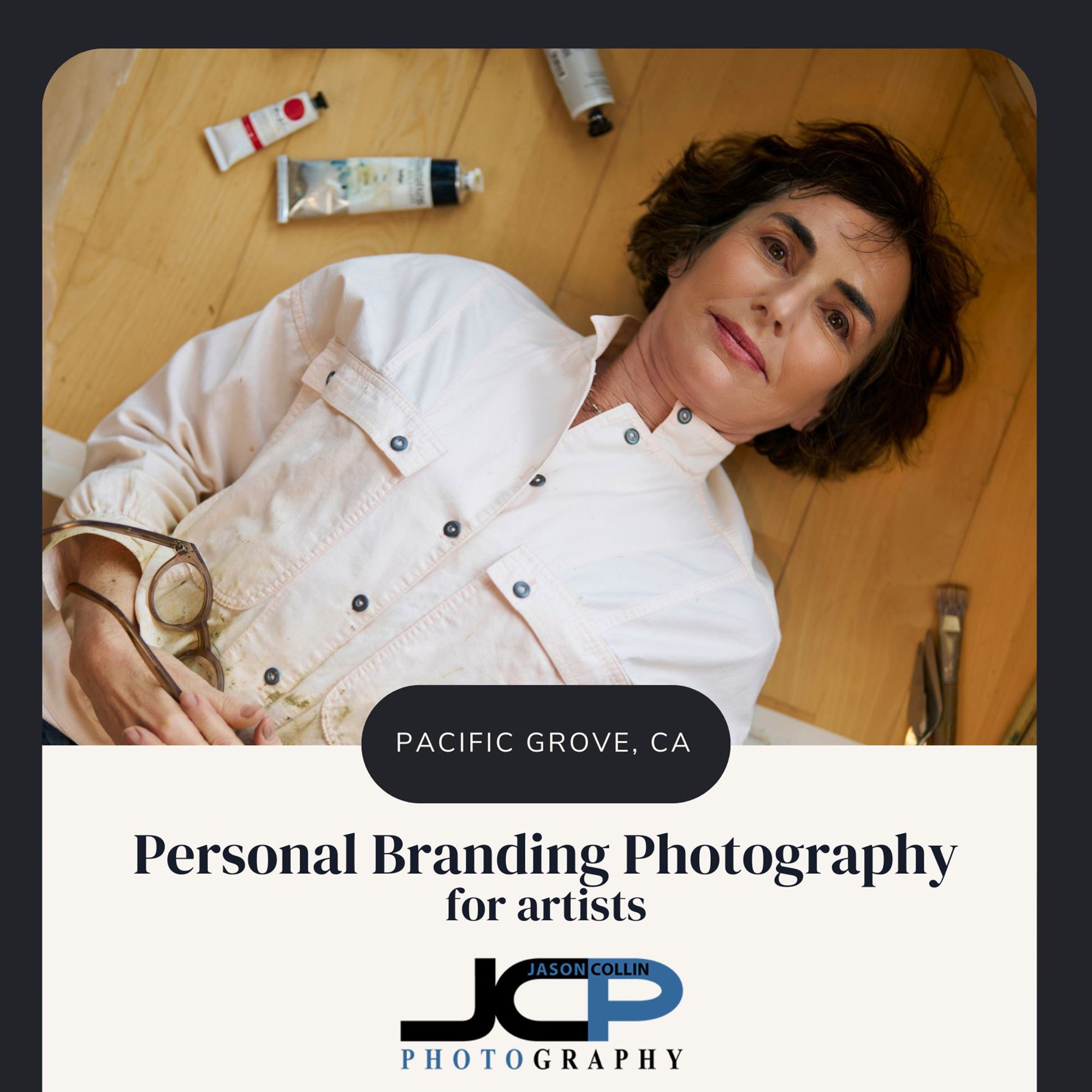Personal Branding Photography for Pacific Grove Artist Marlene Maier