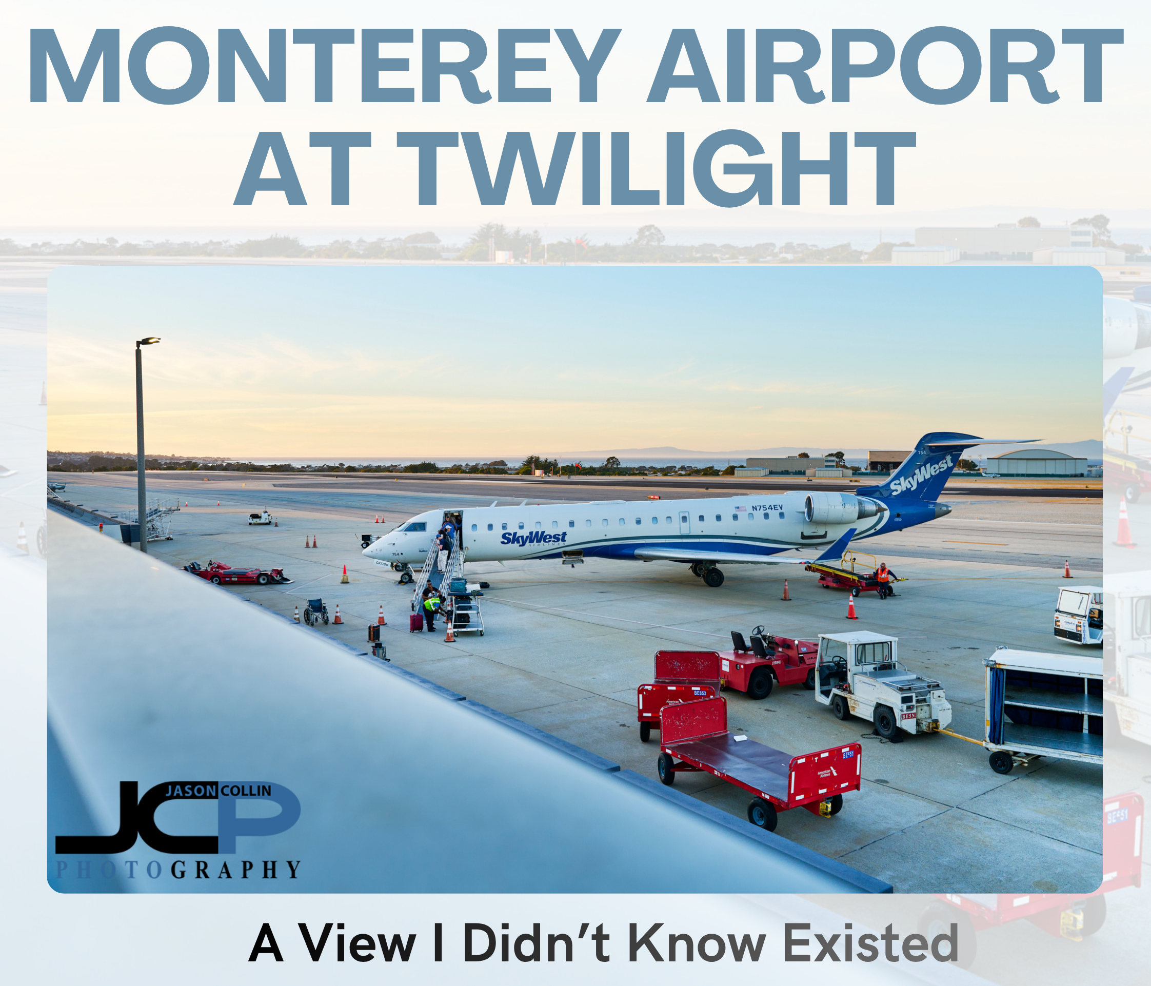 Twilight at Monterey Regional Airport | From a Secret Viewing Area