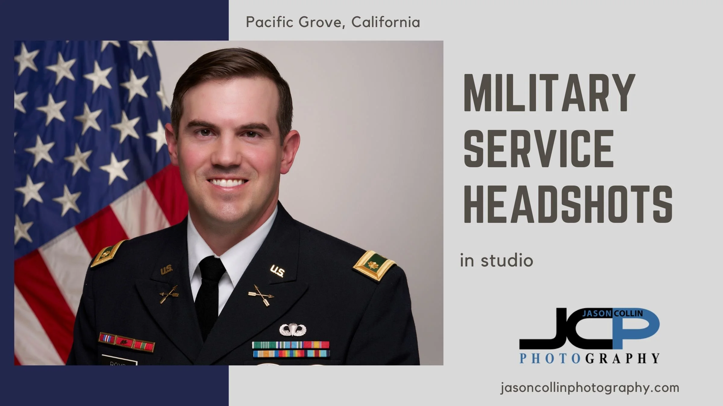 Military Service Headshots in Pacific Grove | Studio Session