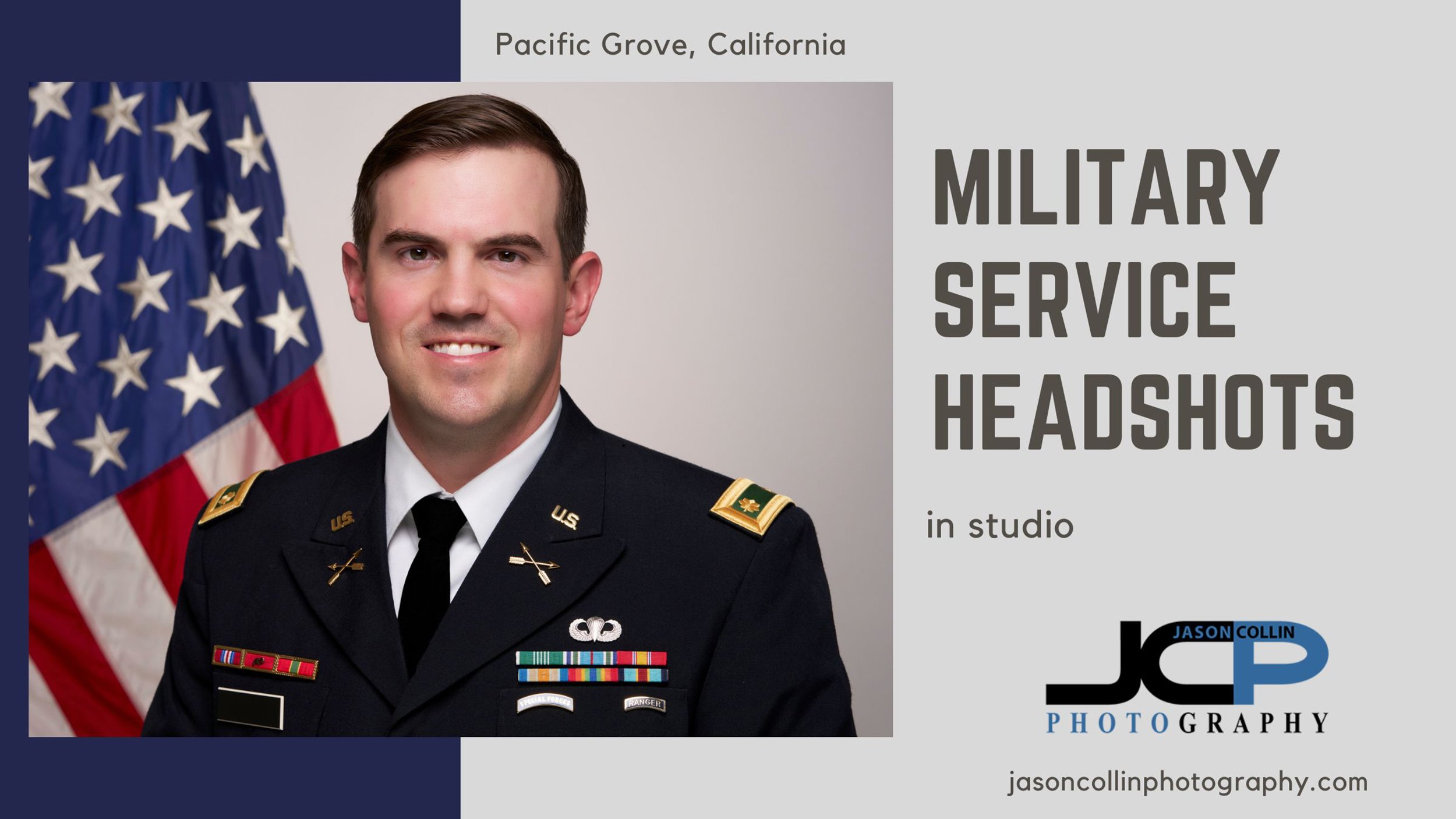 Military Service Headshots in Pacific Grove | Studio Session