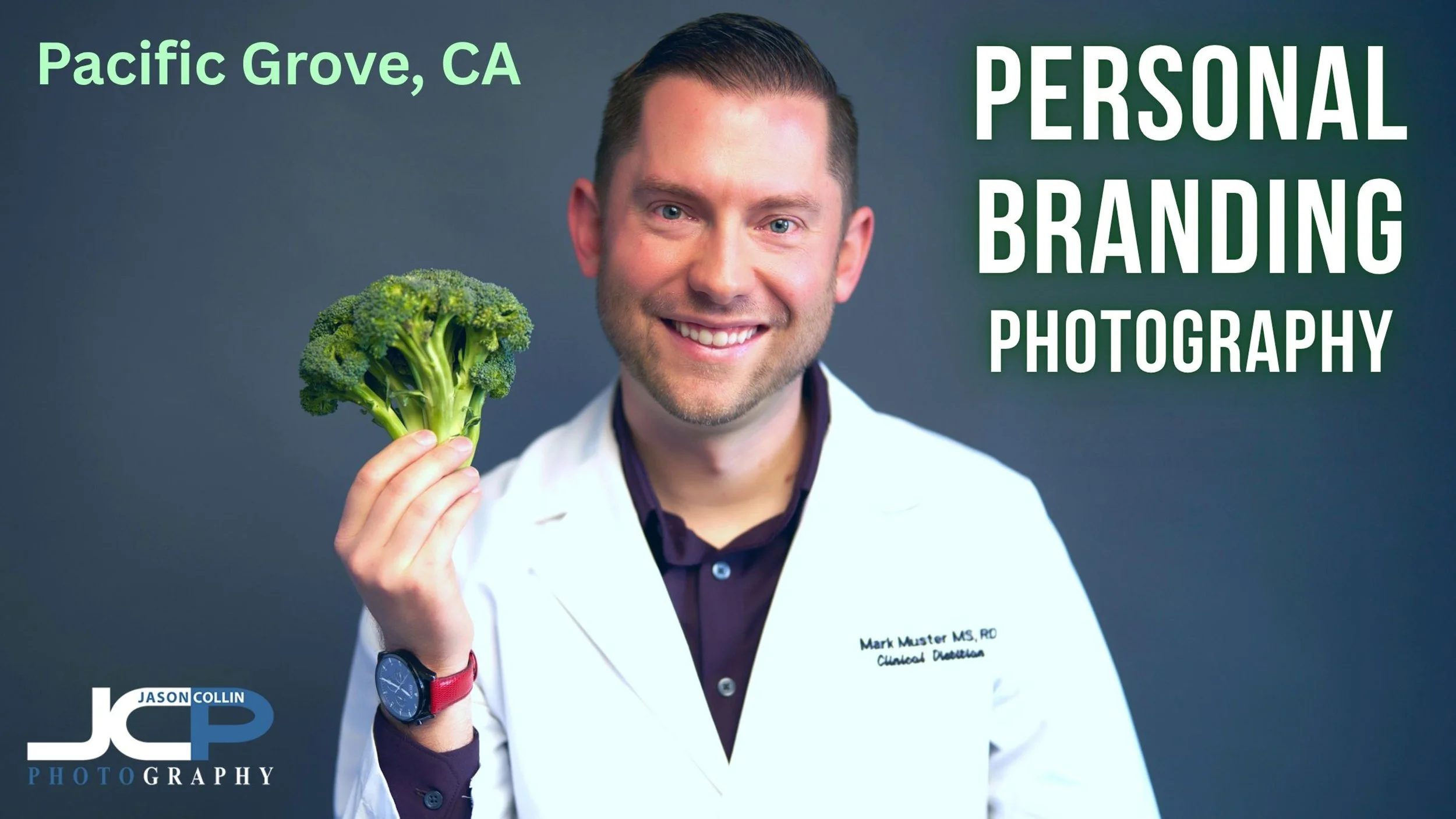 Personal Branding Photography for Dietitian Mark in Pacific Grove