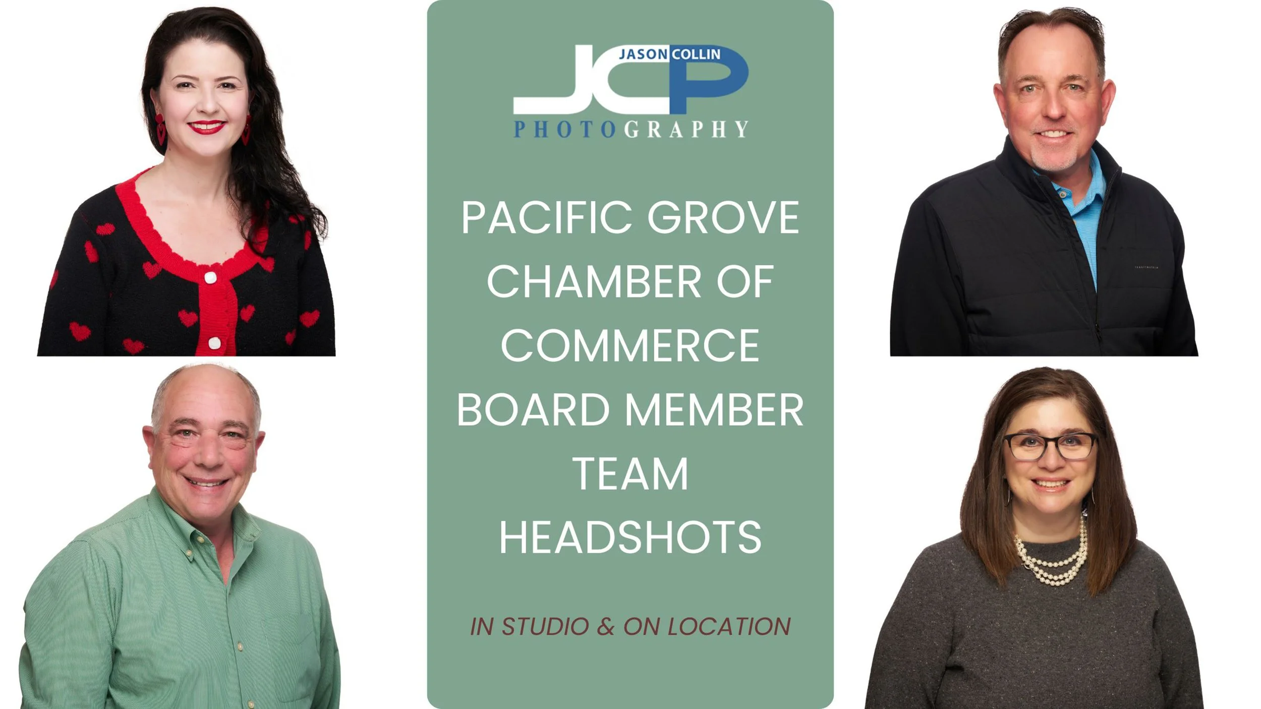 Pacific Grove Chamber of Commerce Board Member Headshots