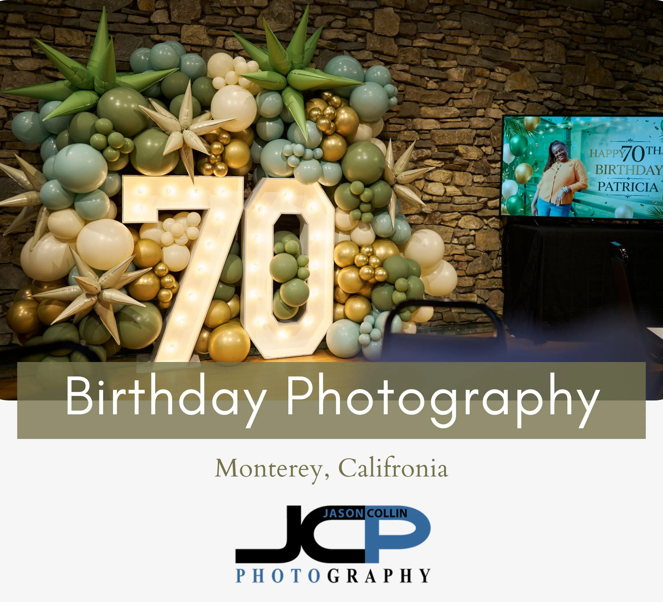 70th Birthday Party Photography at Wave Street Studios in Monterey
