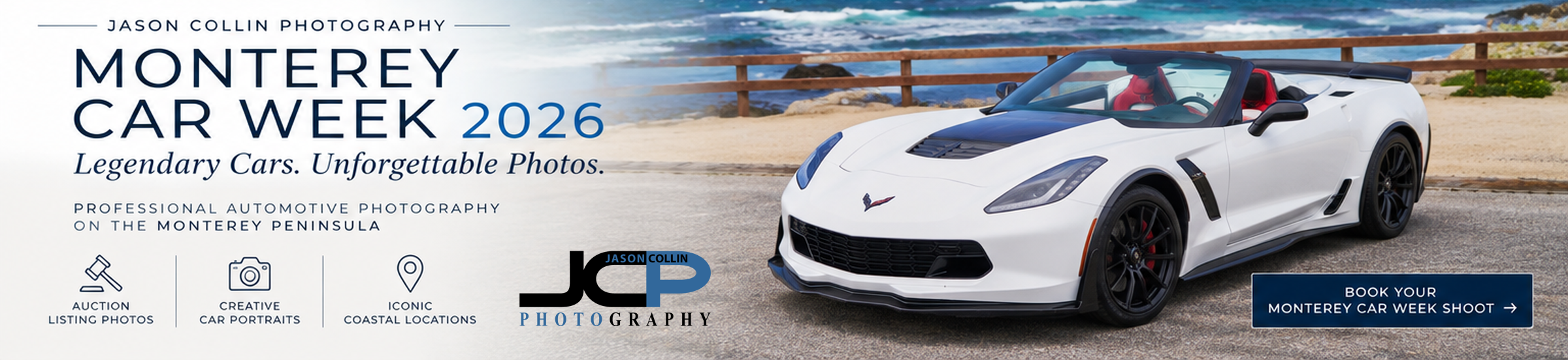 Monterey Car Week 2026 Car Photography and Auction Listing Photos