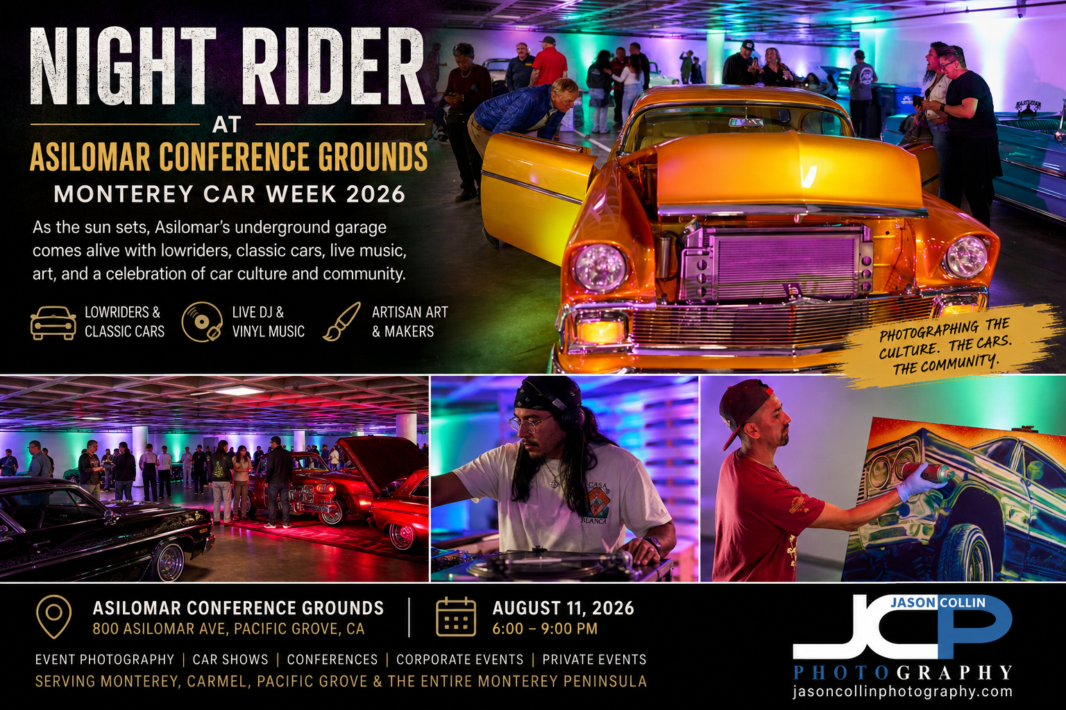 Night Rider at Asilomar During Monterey Car Week 2026
