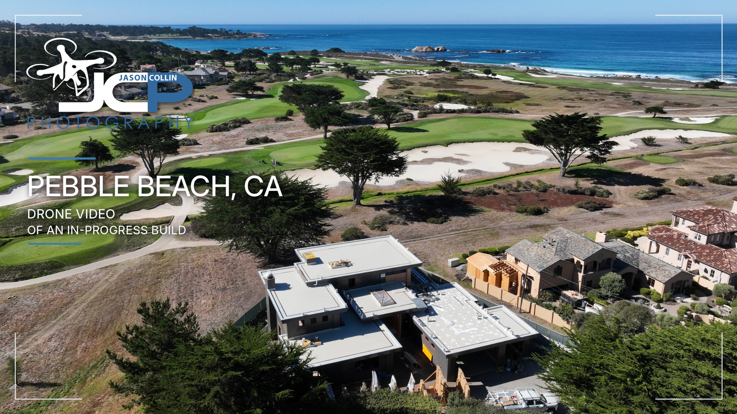 Pebble Beach Construction Drone Video for Waveform Electric