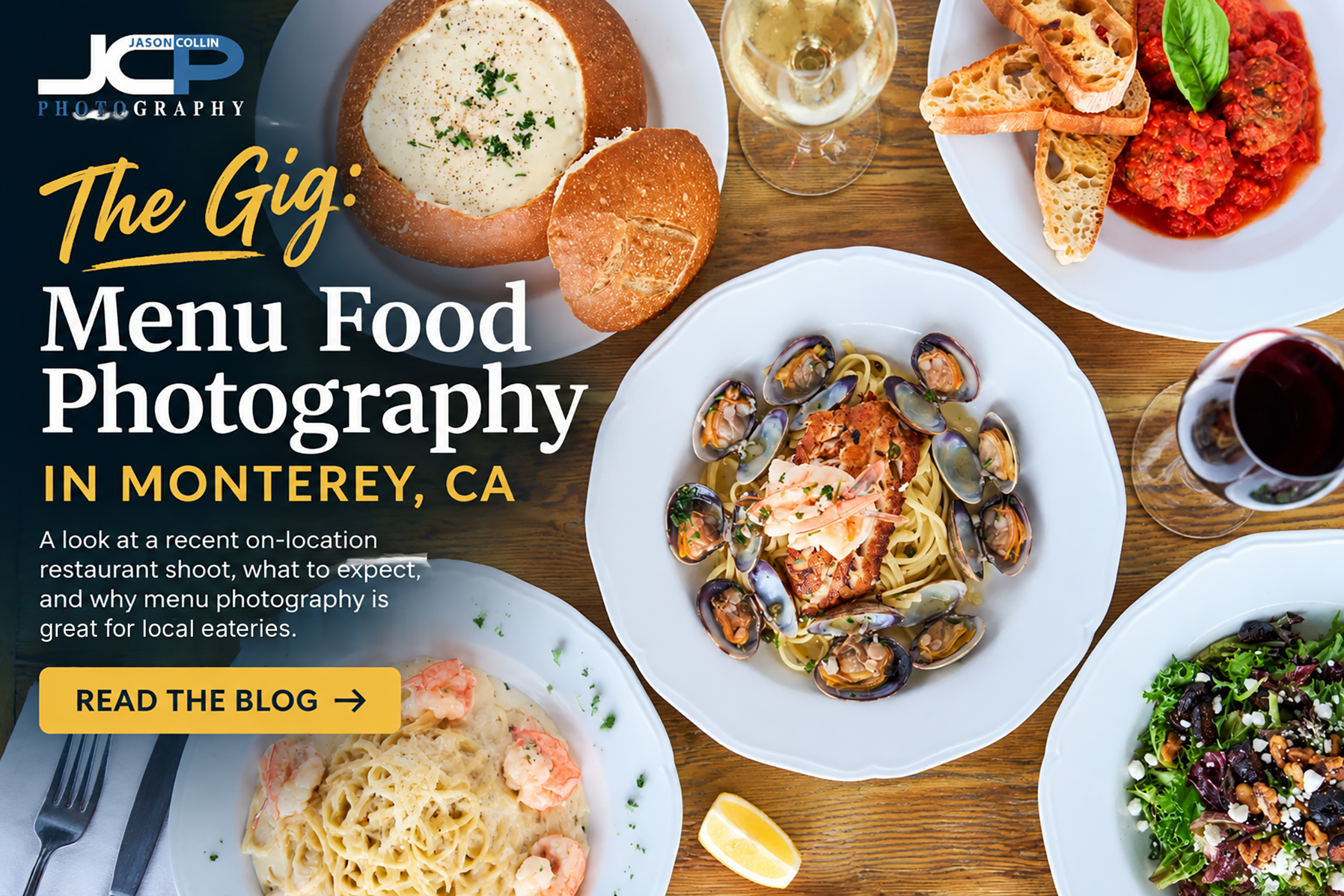 Monterey Restaurant Food Photography for The Gig