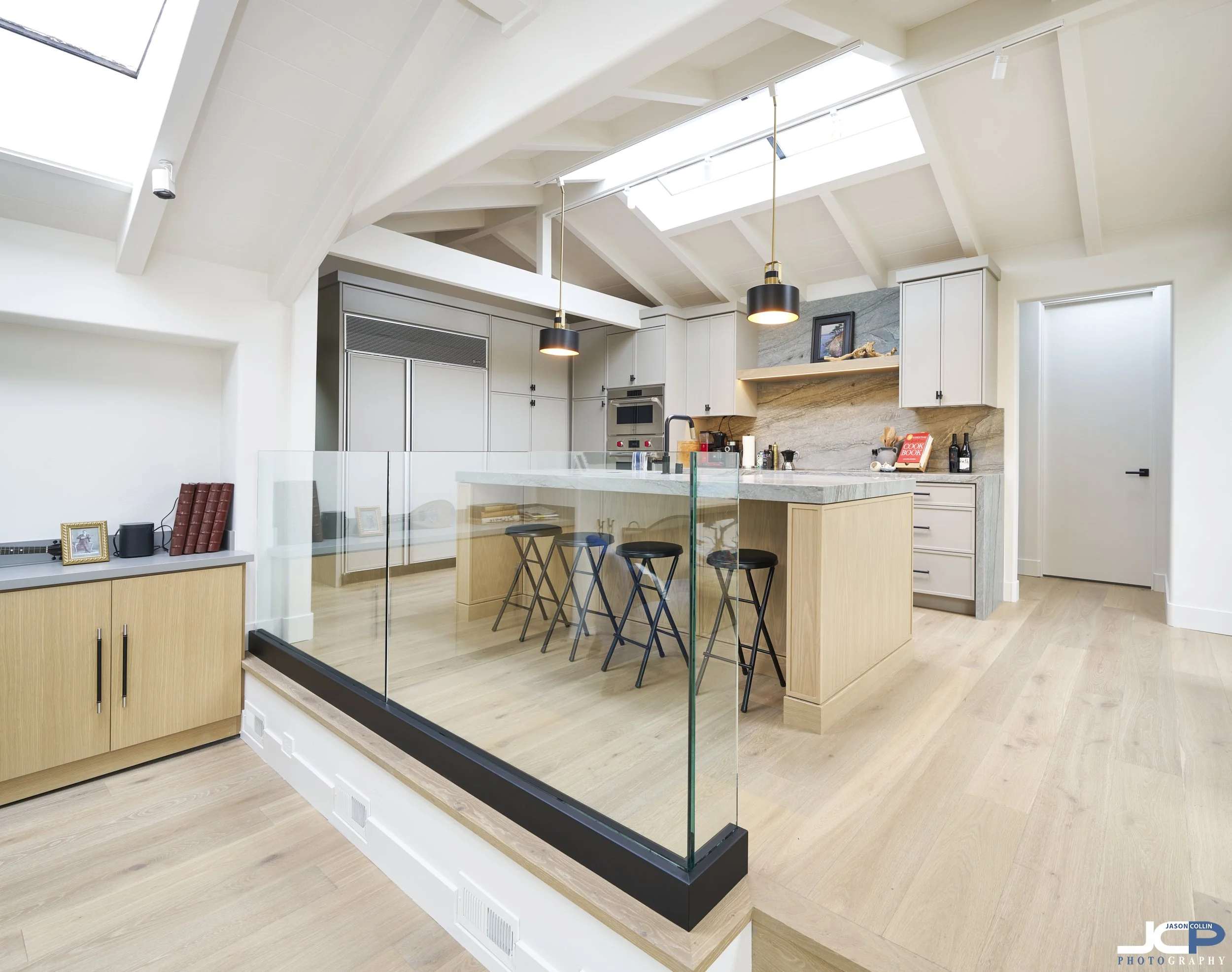 Finished kitchen renovation photographed for AA Construction in Carmel, California