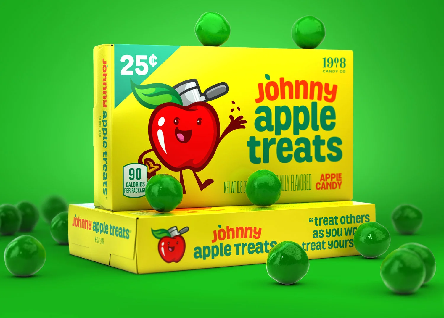 ‘Johnny Apple Treat’ Brand Character & Packaging