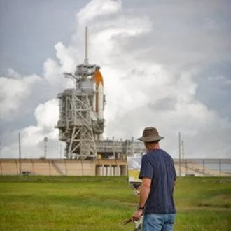 Larry Moore + Painting History: The Last Shuttle Launch