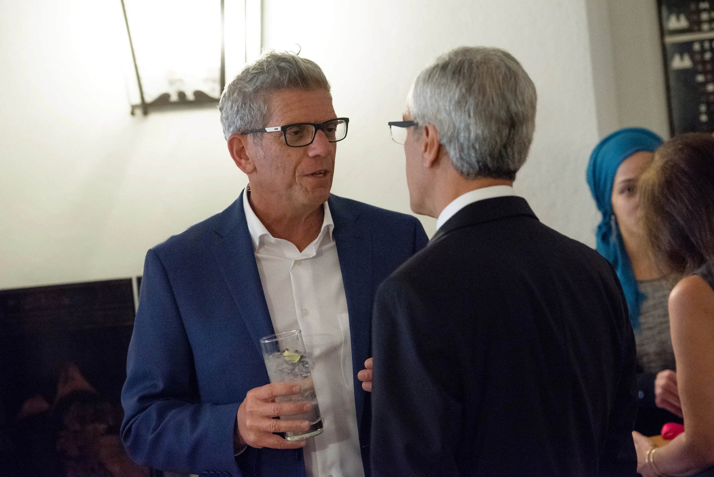  Member Bob Bove chats with Ambassador Domingos Fezas Vital 
