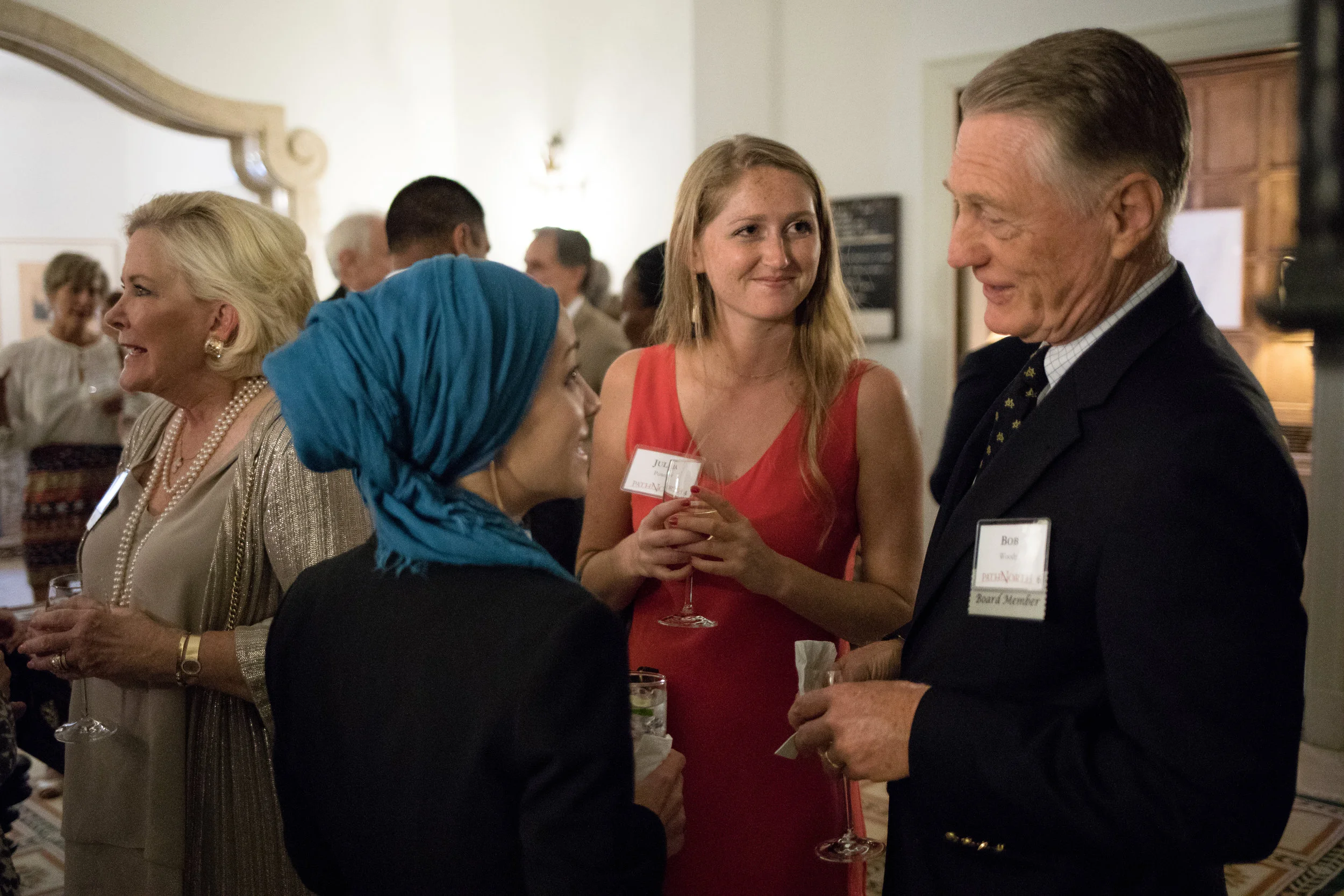  Fatima Arabzada, Julia Power and Board Member Bob Woody 