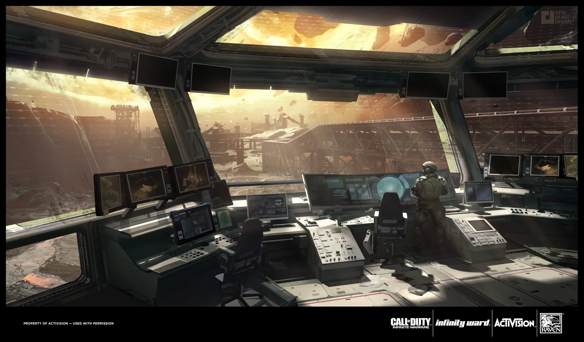 Asteroid cockpit shot