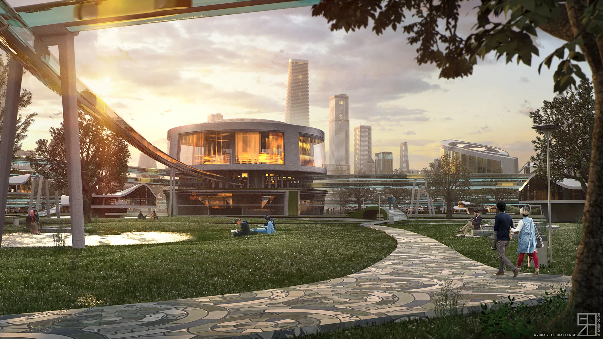 Ground shot - Nvidia 2042 city