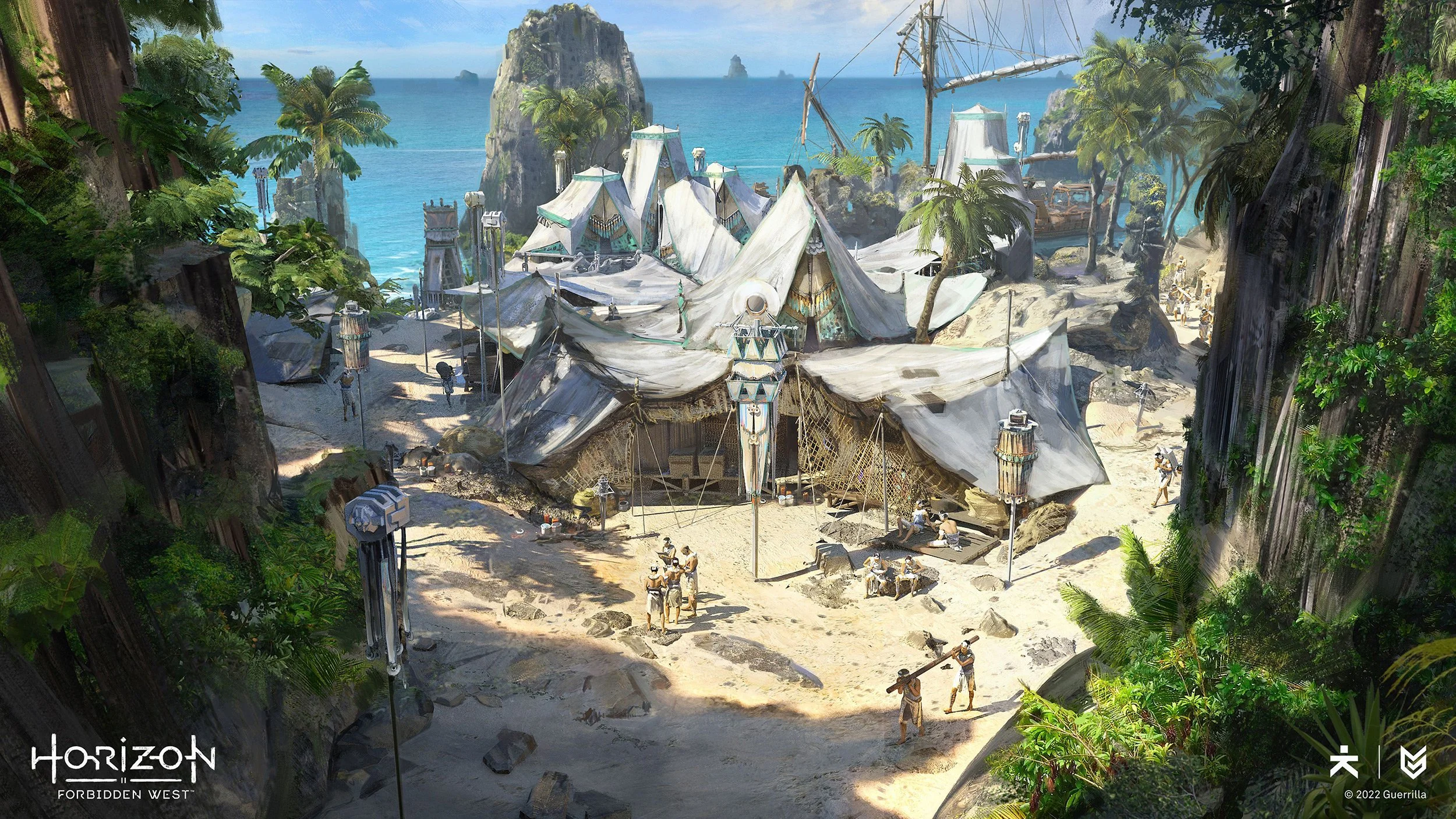  HORIZON FORBIDDEN WEST - Quen base  Team: Tobias Mannewitz - Art Direction Dan Blomberg - Art Direction Christoph Stryczek - Art Direction Josef Stängl - Concept Designer Bo Zonneveld - Concept Designer Andrei Kurylovich - Concept Designer Jonas Ell