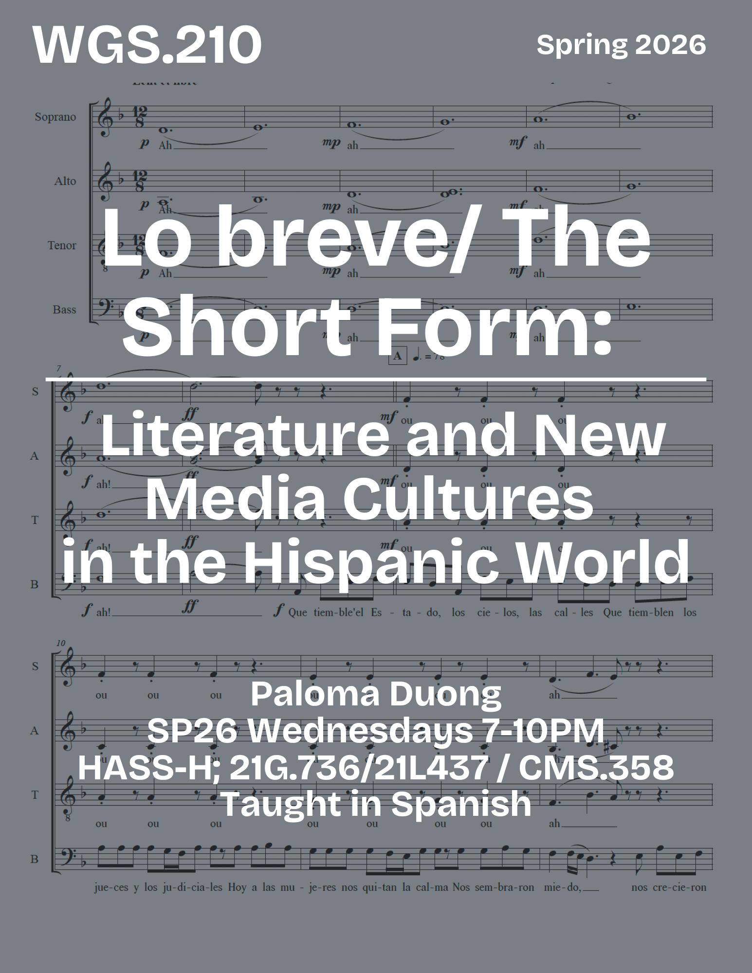 WGS.210 The Short Form: Literature and New Media Cultures in the Hispanic World
