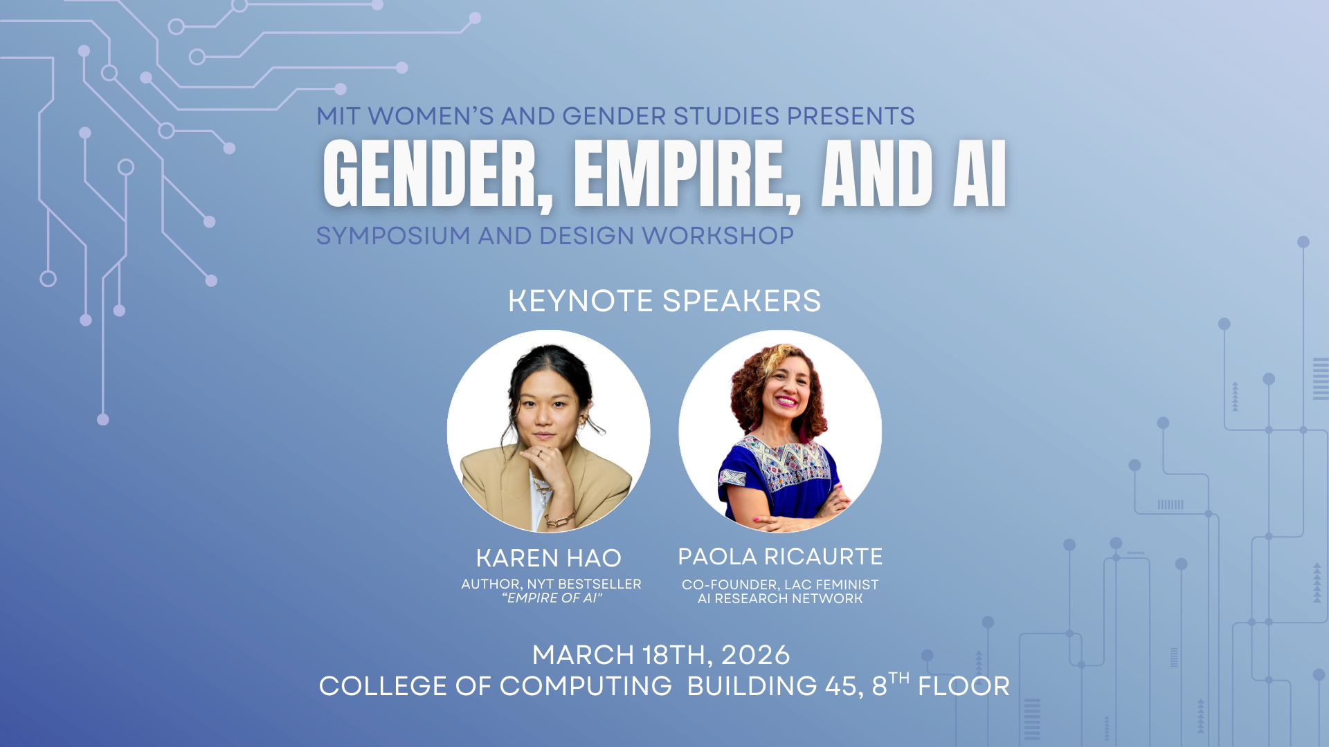 Gender, Empire, and AI: Symposium and Design Workshop