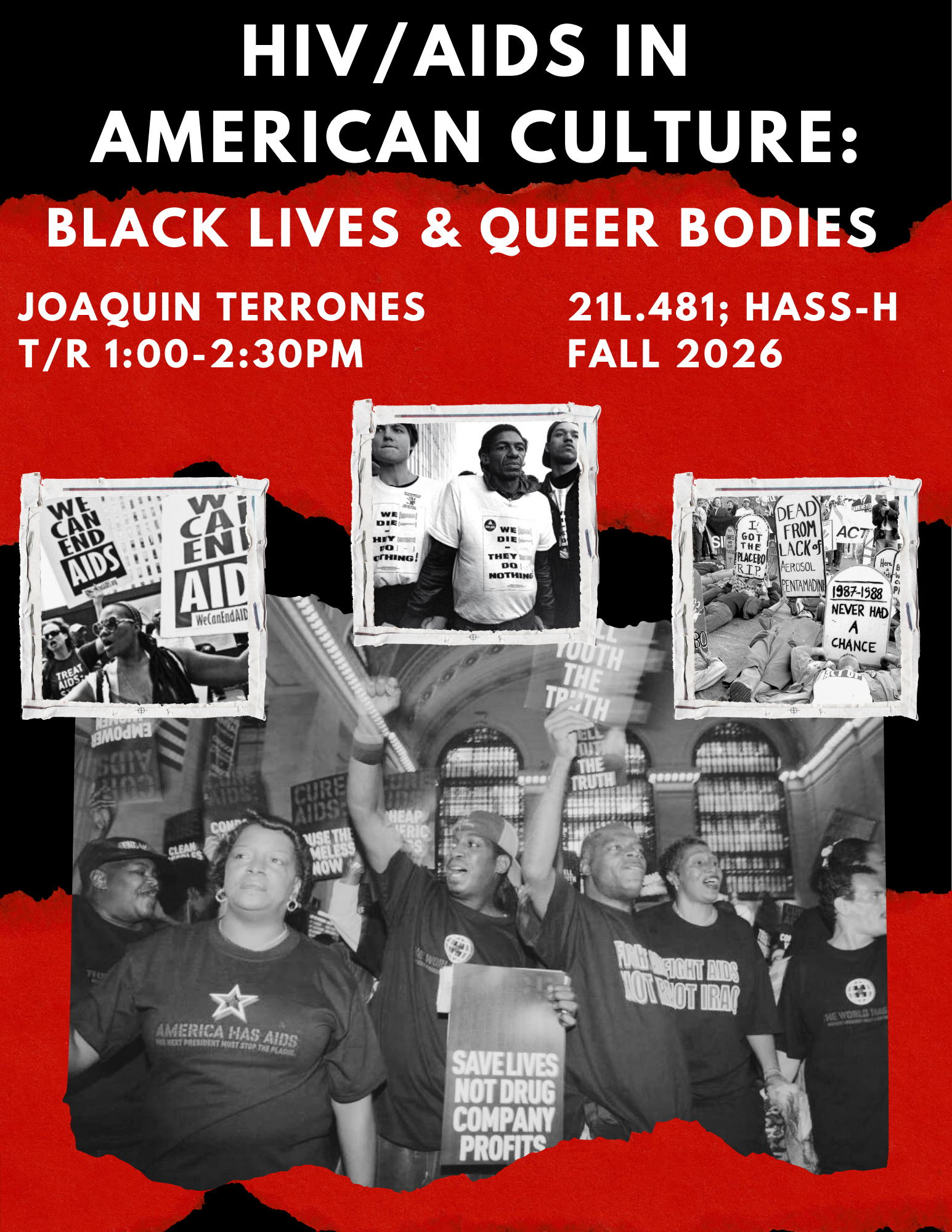 WGS.250 HIV/AIDS in American Culture: Black Lives and Queer Bodies