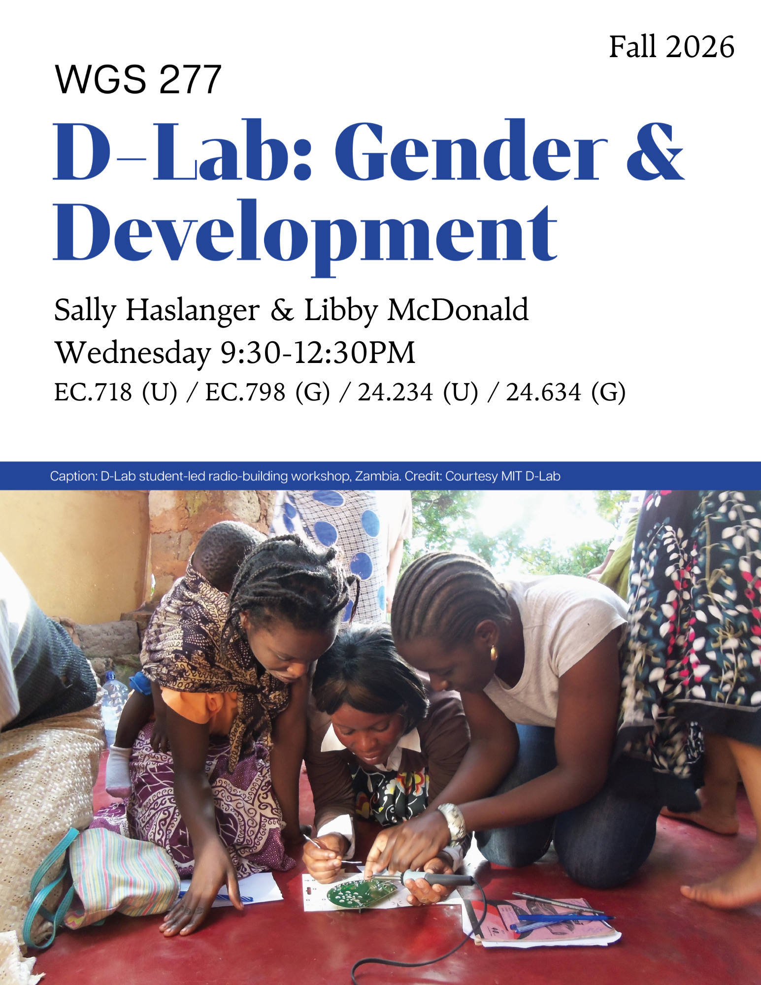 WGS.277 D-Lab: Gender and Development