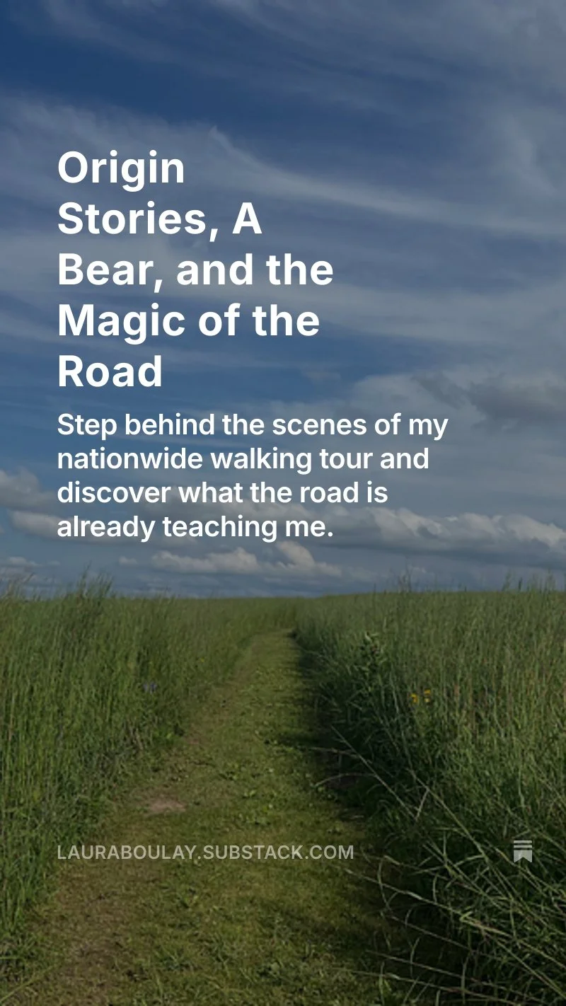 A bear, synchronicities, and the messy magic of starting something new&hellip;

I&rsquo;ve just launched Walk Your Walk: Behind the Scenes &mdash; my unfiltered look at what it really takes to create a nationwide walking tour. 🌿✨

It&rsquo;s raw, re