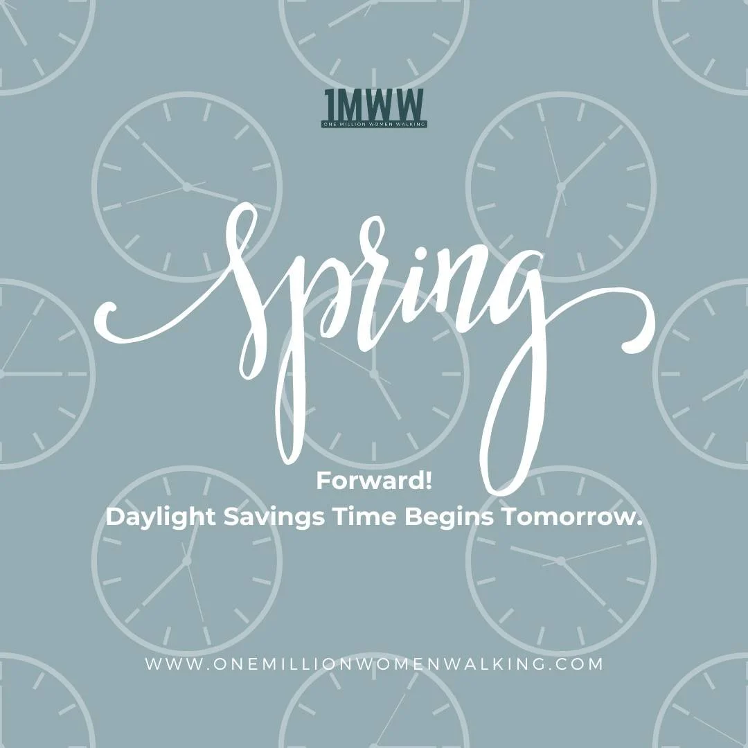 One of my favorite moments of the year! More daylight for walking! Hooray. #walking #springforward #DaylightSavingTime #nervoussystemregulation #walkingforwellbeing #thewalkingwomen #solesisters www.thewalkingwomen.com
