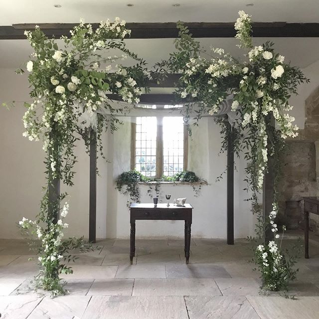 Yippee for the philadelphus (mock orange) looking perfect just when you need it! Congratulations to Megon and Luke who married under this chuppah.