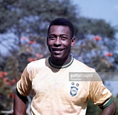 Pele, the worlds greatest player and all time top scorer in world football.