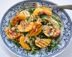 Halloumi Peach Salad: A Summer Favorite of Ema’s 