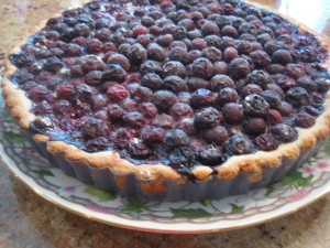 Bursting with Blueberries Tart 