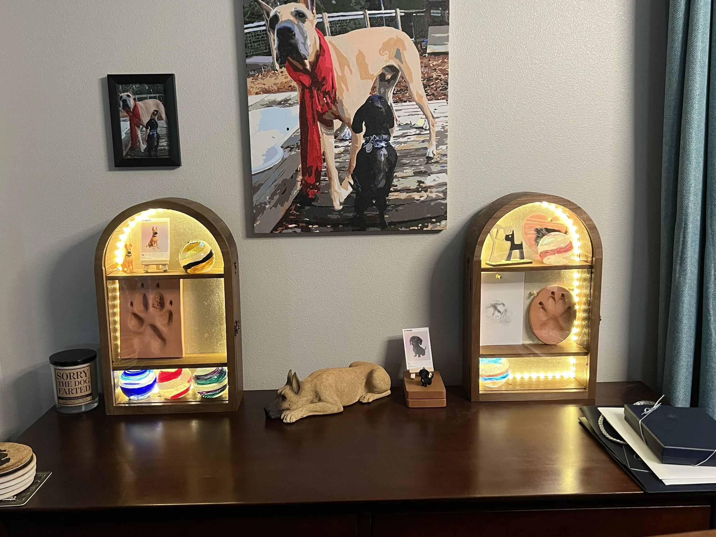 Trina Eanes Fur Family Memorial display.jpeg