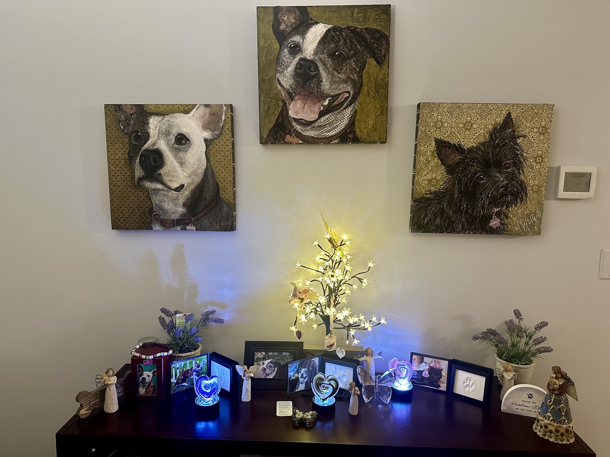 Christy Wrede Emma, Logan & Gee memorial display.jpeg