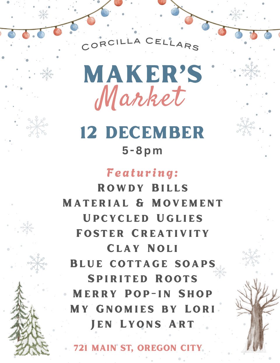 Holiday Show Schedule 2025