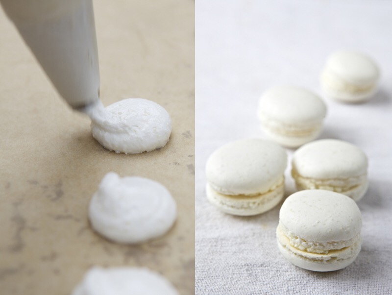 Macarons Filled with Hazelnut Butter and Jam.