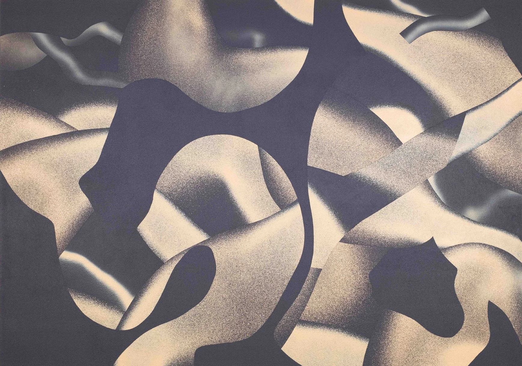 Courtesy: Kunst & Denker Contemporary, Martin Kozlowski, 22.05.21.02, 2021, Acrylic and spray paint on canvas, 60 x 85